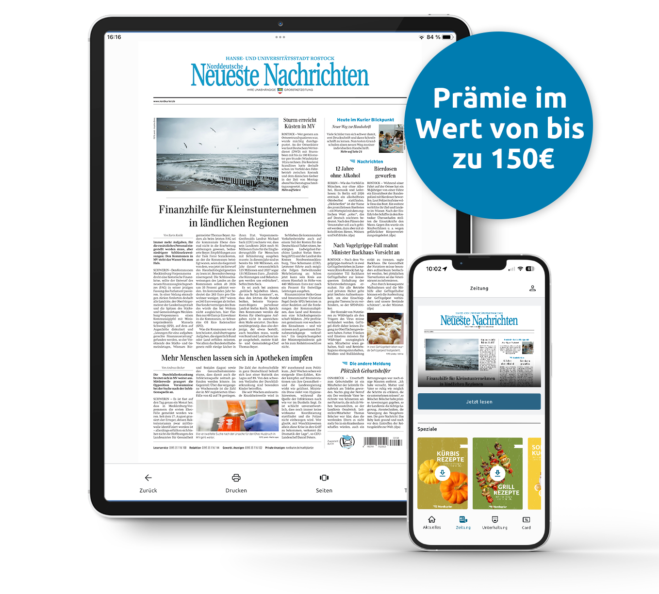 Nordkurier Rostock Digital-Abo 24 Monate